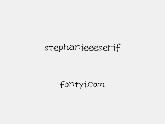 stephanieeeserif