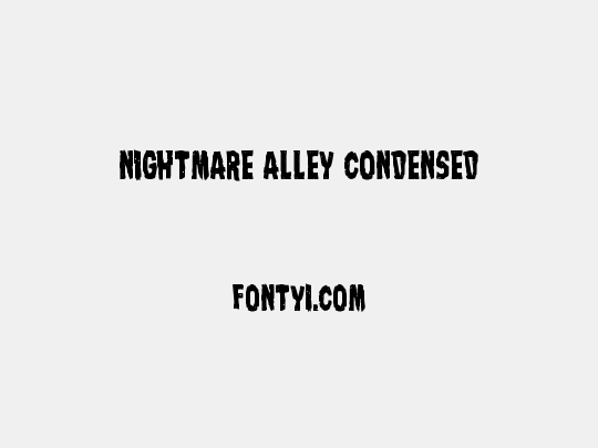 Nightmare Alley Condensed