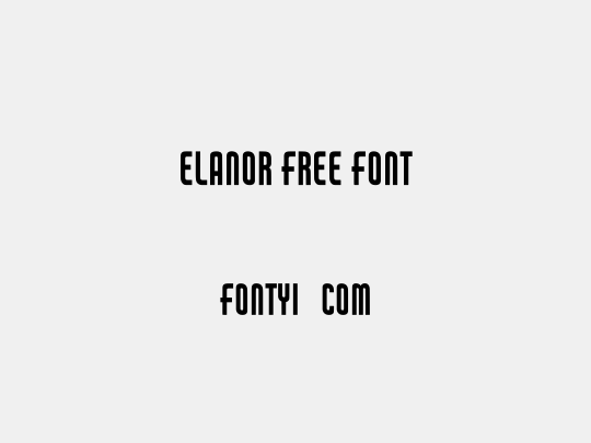 Elanor Free Font