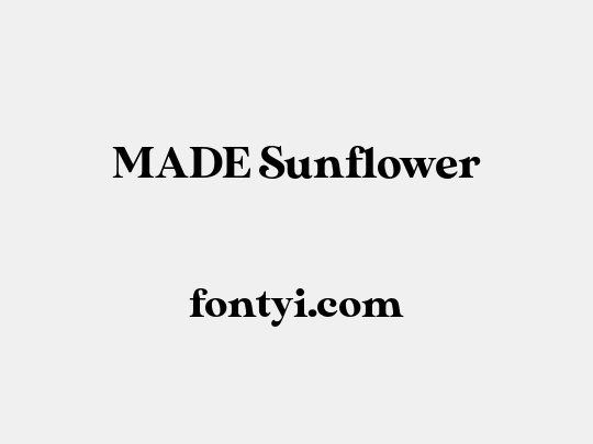 MADE Sunflower