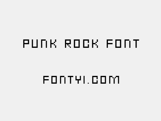Punk Rock Font