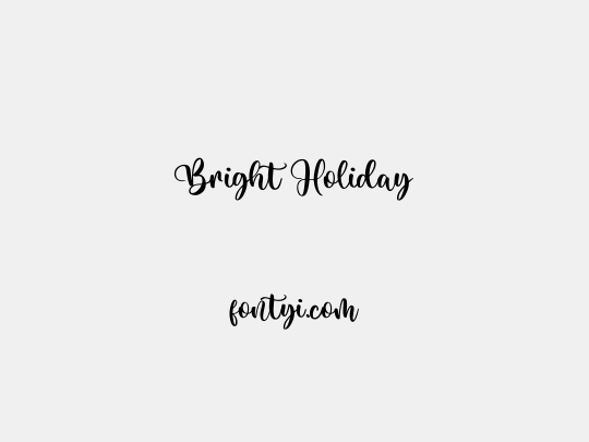 Bright Holiday