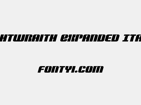 Nightwraith Expanded Italic