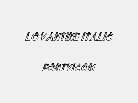 Lovantine italic