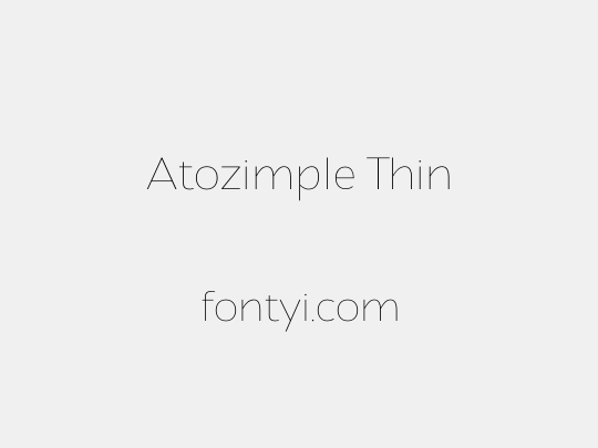 Atozimple Thin