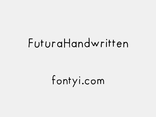 FuturaHandwritten