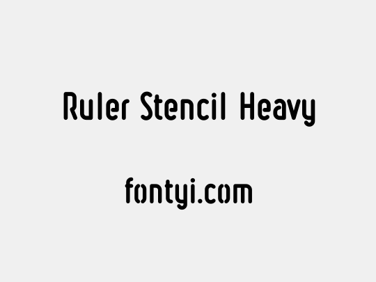 Ruler Stencil Heavy