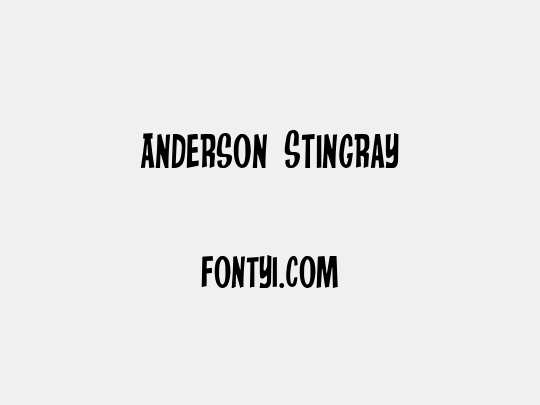 Anderson Stingray