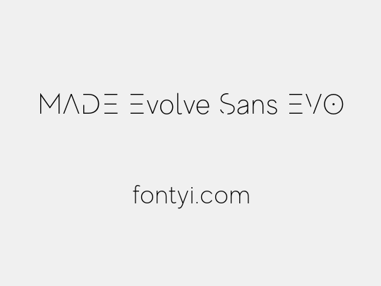 MADE Evolve Sans EVO