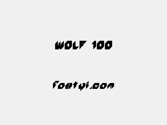 WOLF 100