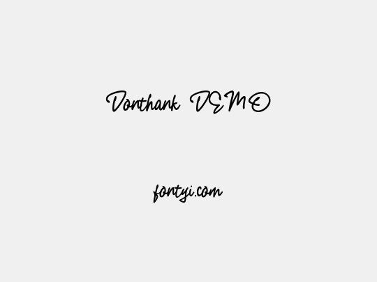 Donthank DEMO