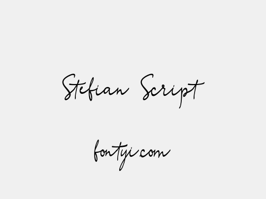 Stefian Script