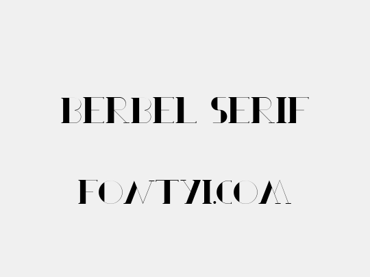 Berbel Serif