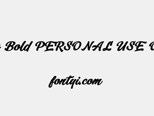 Lyster Bold PERSONAL USE ONLY