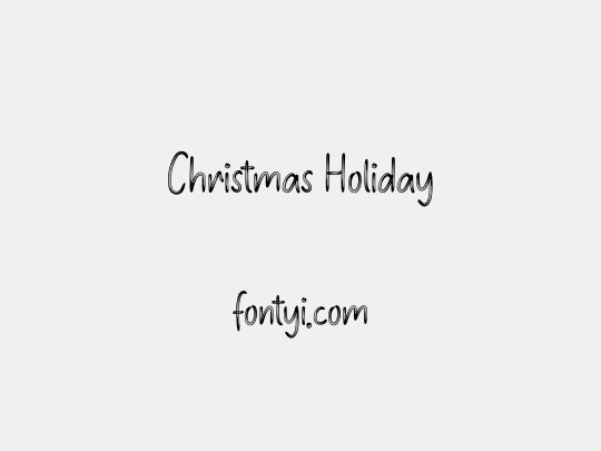 Christmas Holiday