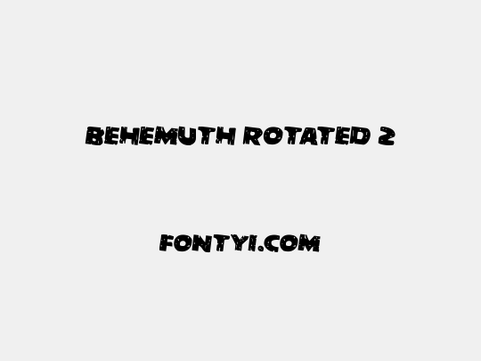 Behemuth Rotated 2