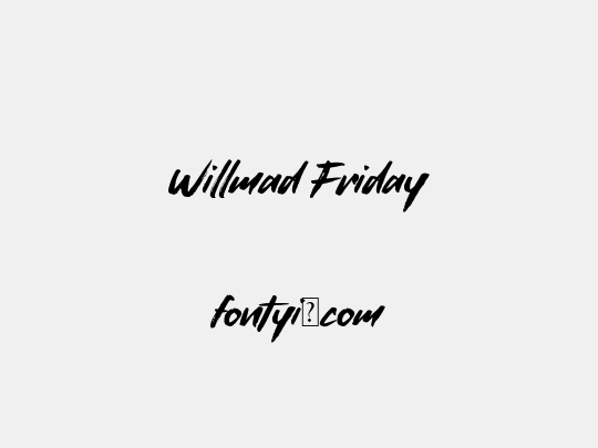 Willmad Friday