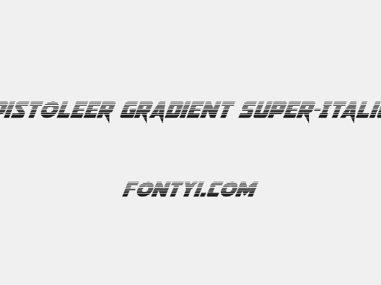 Pistoleer Gradient Super-Italic