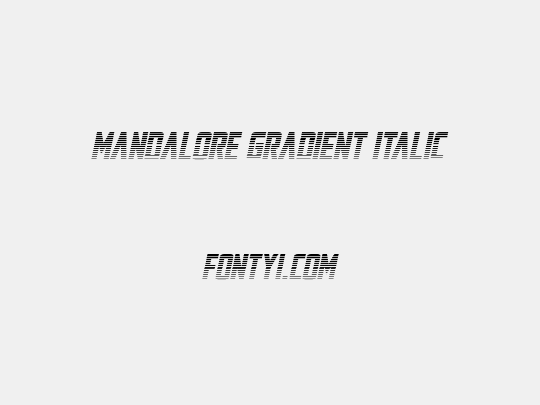 Mandalore Gradient Italic