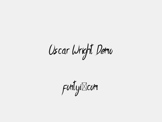 Oscar Wright Demo