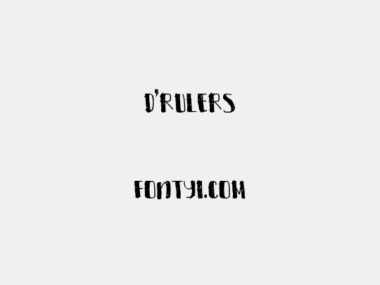 D'Rulers