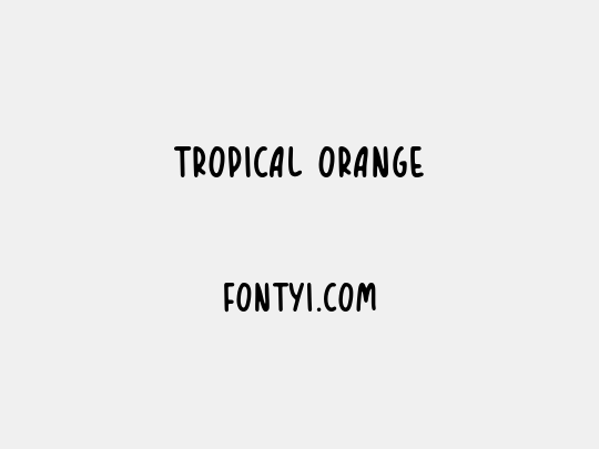 TROPICAL ORANGE