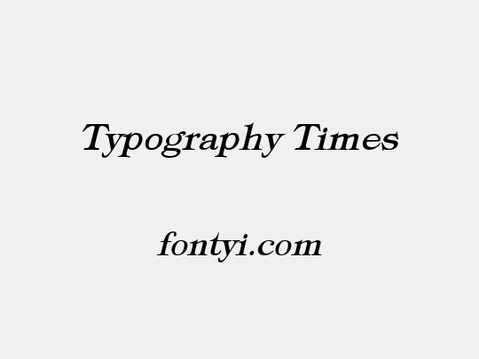 Typography Times