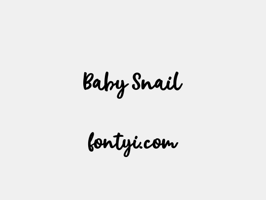 Baby Snail