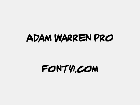 Adam Warren pro