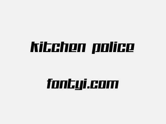 Kitchen police