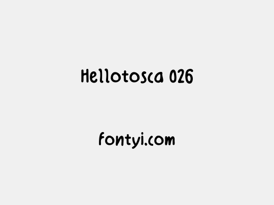 Hellotosca 026