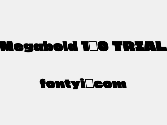 Megabold 1.0 TRIAL