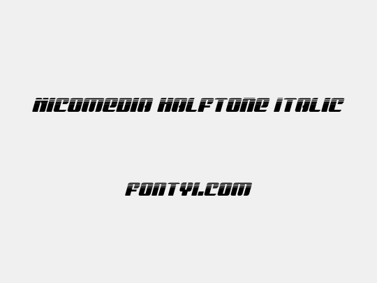 Nicomedia Halftone Italic