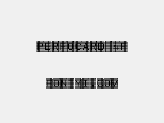 Perfocard 4F