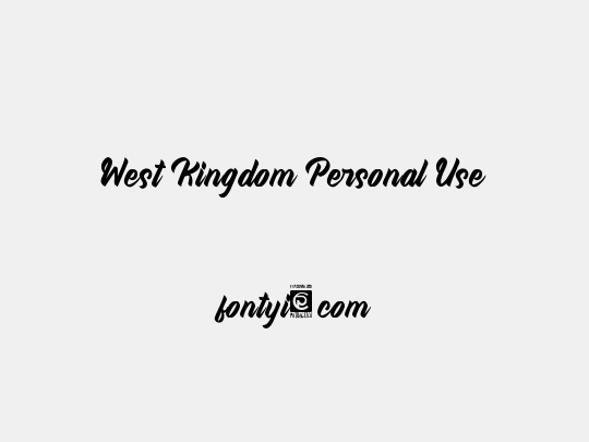 West Kingdom Personal Use