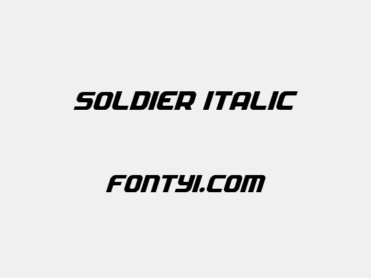 Soldier Italic