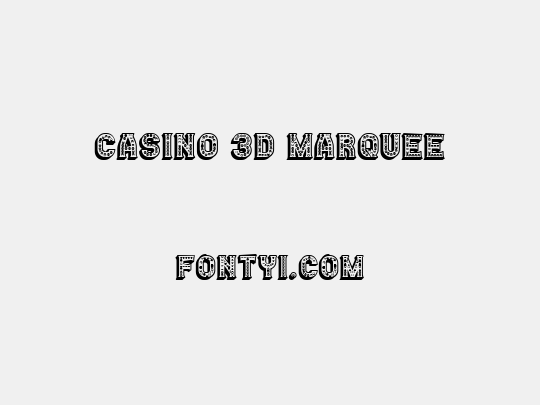 Casino 3D Marquee