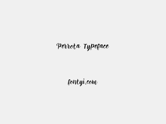 Perrota Typeface