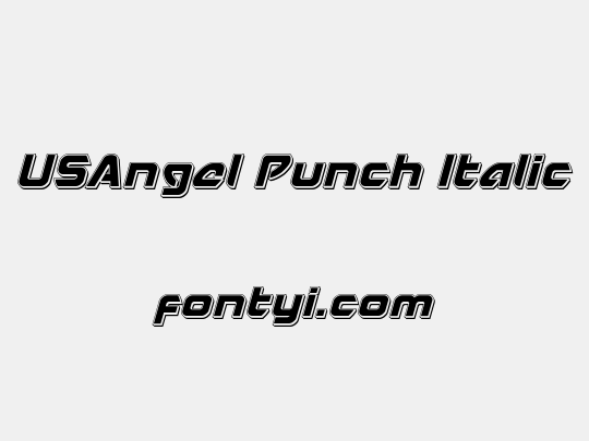 USAngel Punch Italic