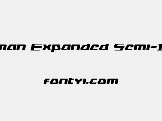 DS man Expanded Semi-Italic