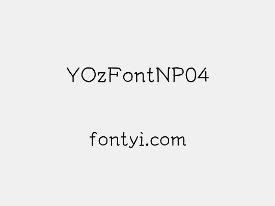 YOzFontNP04