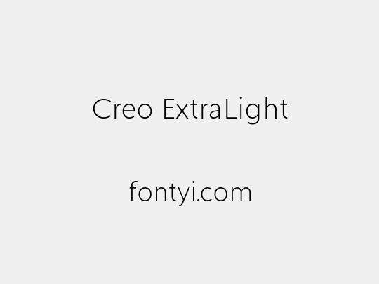 Creo ExtraLight