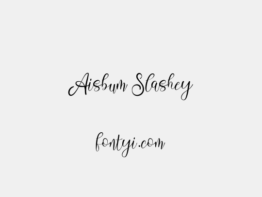 Aisbum Slashey