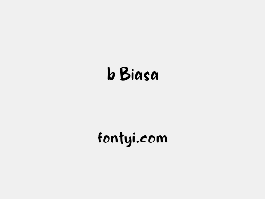 b Biasa