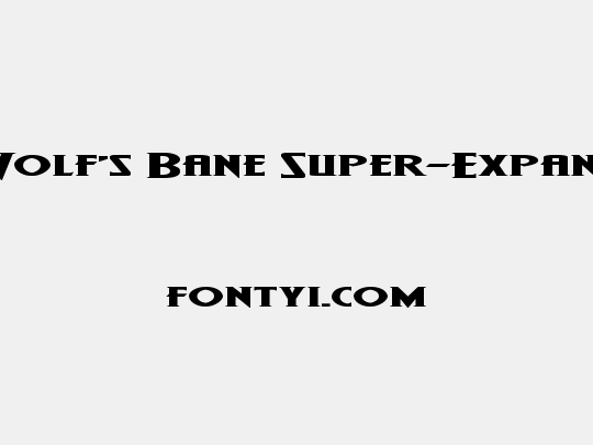 Wolf's Bane Super-Expand
