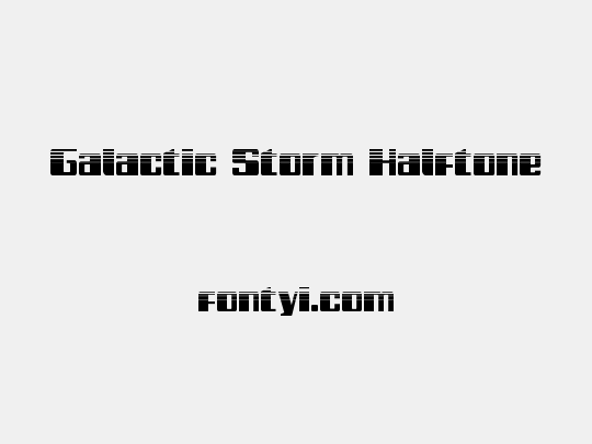 Galactic Storm Halftone