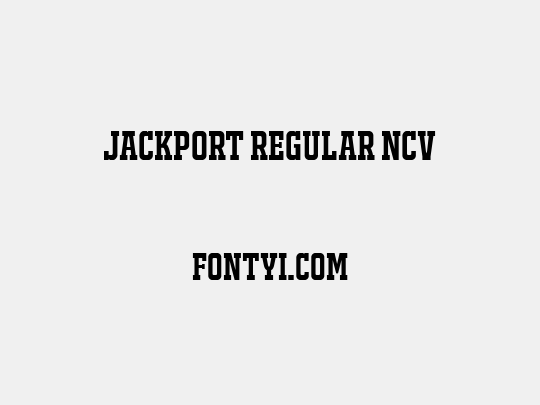 JACKPORT REGULAR NCV