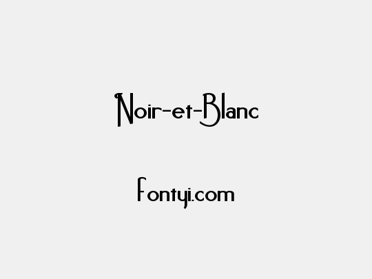 Noir-et-Blanc