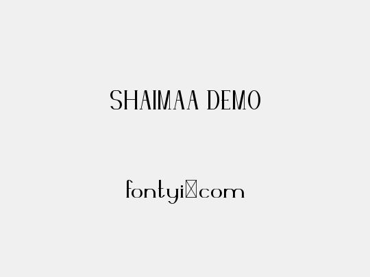 SHAIMAA DEMO
