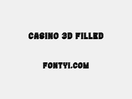 Casino 3D Filled
